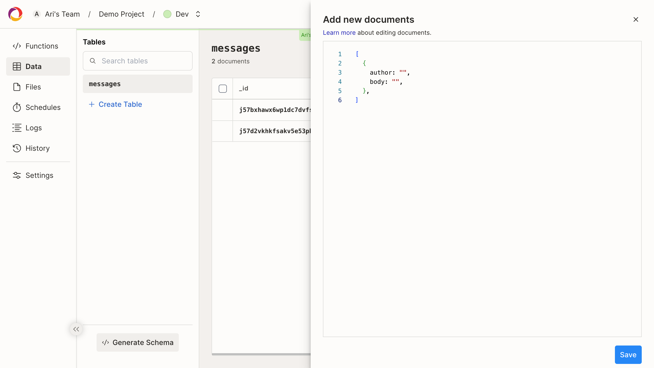 Add document