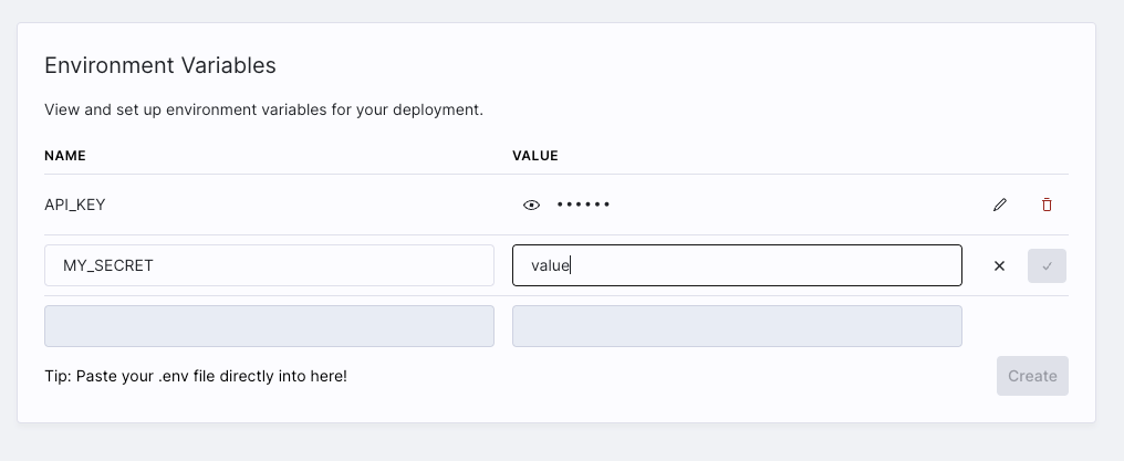 Edit Environment Variable