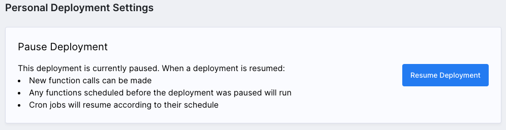 Resume Deployment